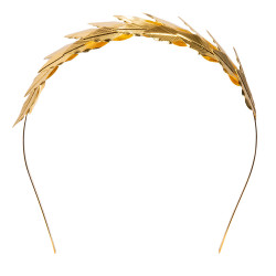 Zlatý kovový vavrínový veniec